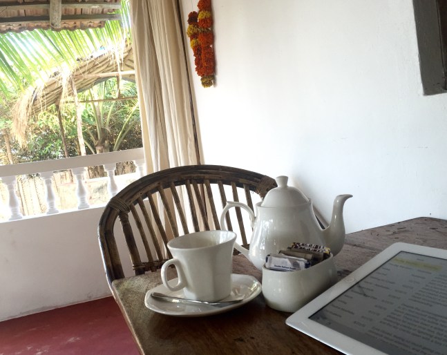 Morning ritual... sipping and writing. 