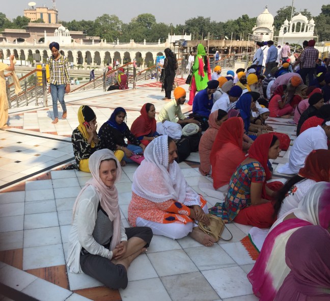 Listening to the beautiful music/chanting/prayers.