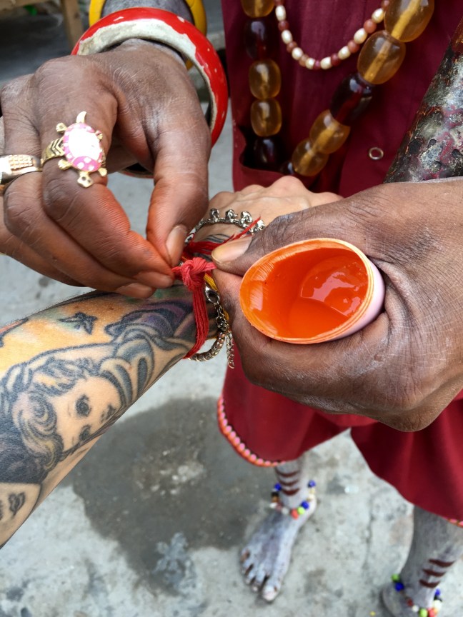 Getting inaugurated. 