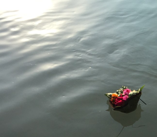 Gratitude, floating downstream.