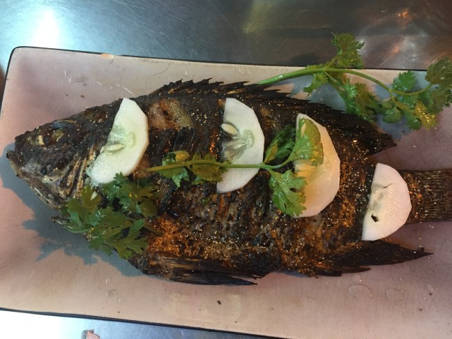 Tilapia blackened to perfection. 