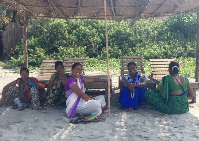 Ladies selling their wares.