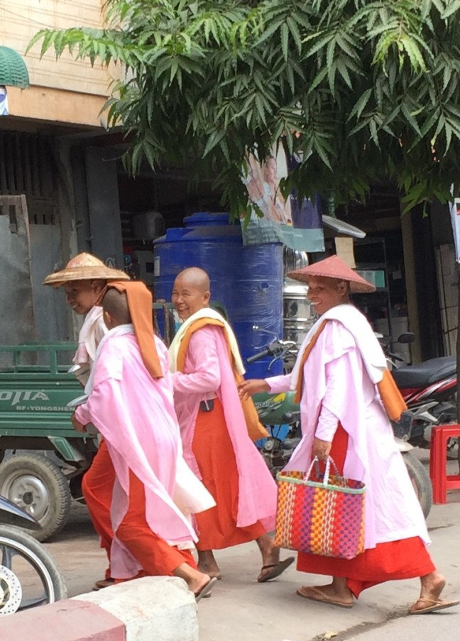 Buddhist nuns. 