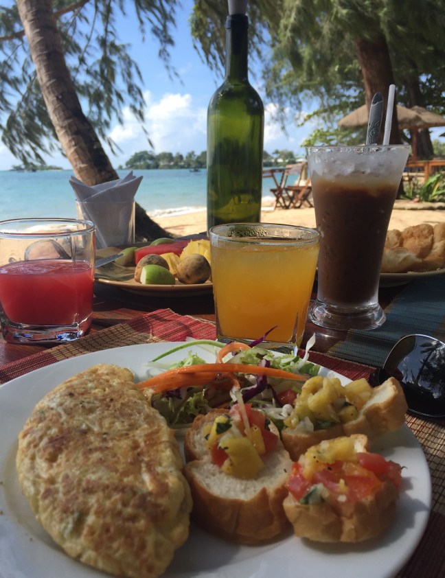 Beach breakfast goodness.