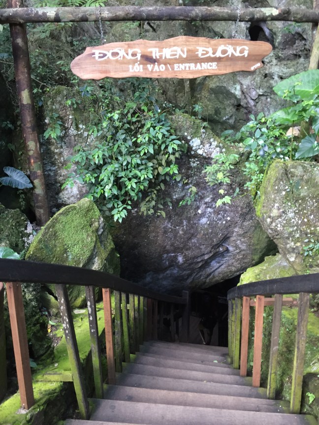 Entering a version of heaven. 