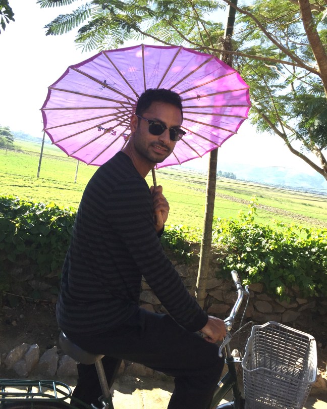Lochan and the purple parasol.