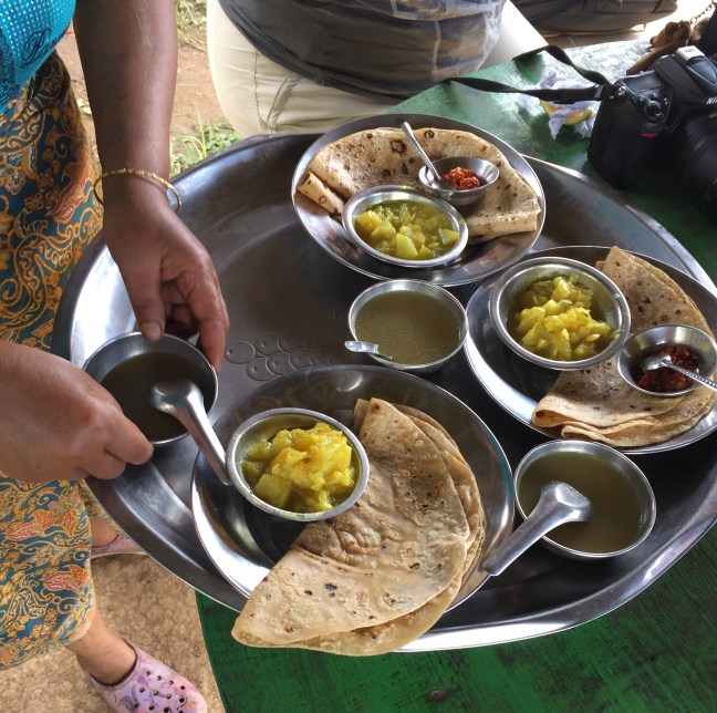Delicious lunch,and for a moment I feel like I'm back in India!
