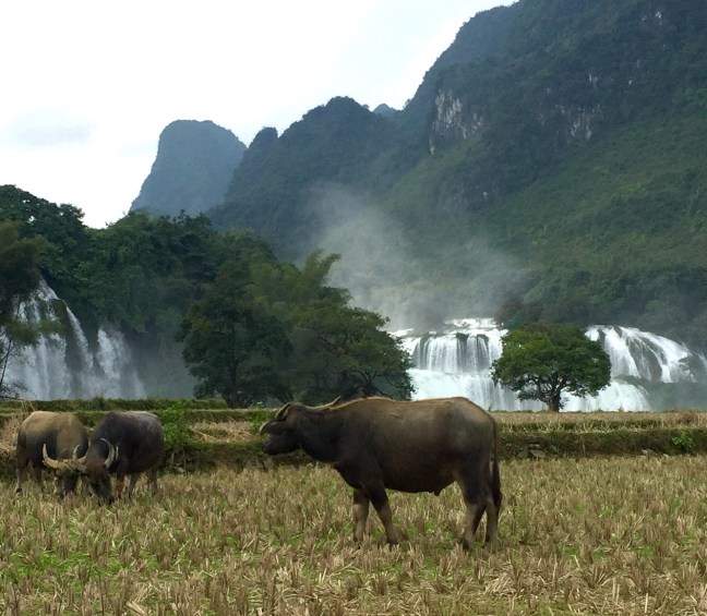 To our left, Vietnam, and to our right, China. 