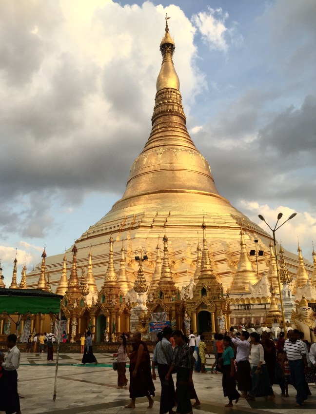 The stunning Shwedagon Pagoda