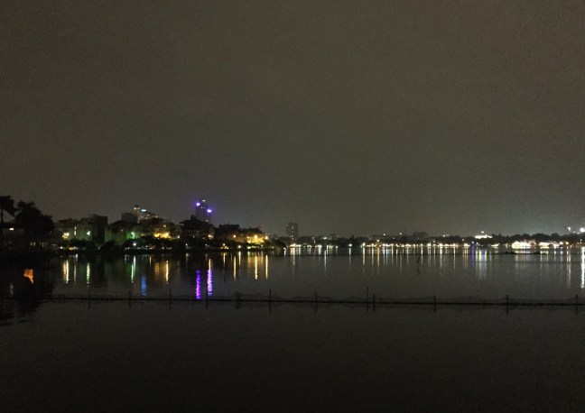 This is West Lake, where I spent my final two nights in Vietnam. 
