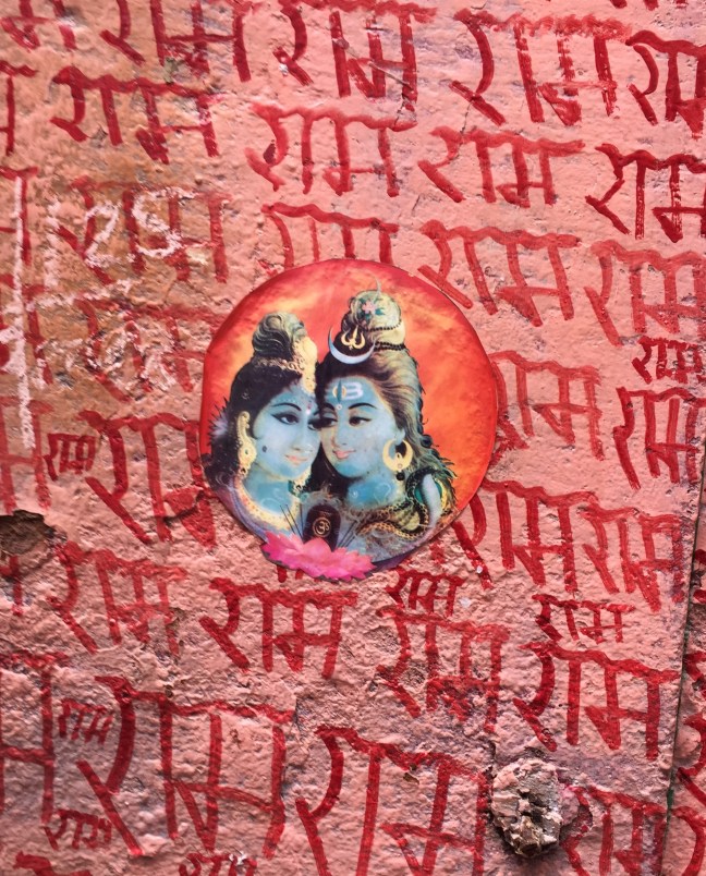 Lords Shiva and Shakti meet urban art