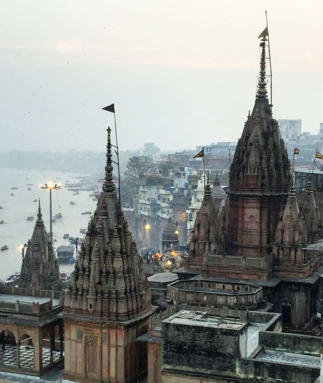 From my hotel, the ancient Hindu temple.