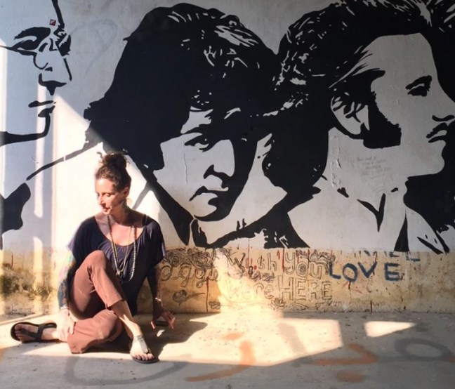 Posing with the boys